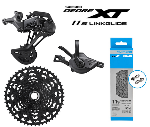 Shimano XT M8130 LINKGLIDE 1x11 drivetrain kit 4-piece !!UPDATED Shimano XT M8130 LINKGLIDE 1x11 drivetrain kit 4-piece !!UPDATED