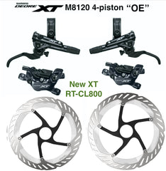 Shimano XT M8120 brakes 4-piston (pair) **OE** w/ 2x CL800 rotors **FREE SHIP**
