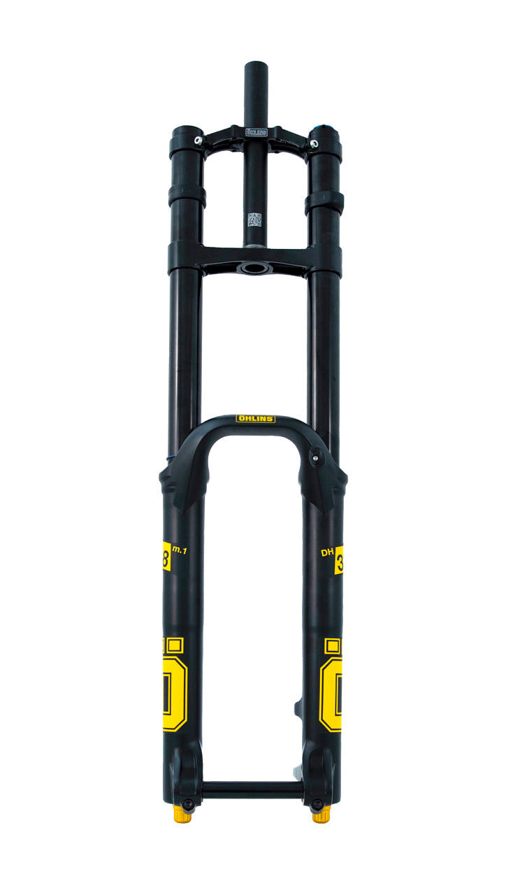 OHLINS DH38 m.1 フロント & TTX 22 M.2 リア　MTB 2023 Öhlins DH38 M.1 Race fork 200mm / 46mm Offset / (29