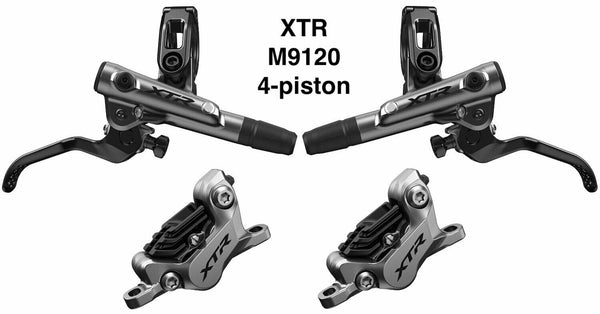 Shimano XTR M9120 hydro disc brake (pair) pre-bled metal pad w/ fin **FREE SHIP**